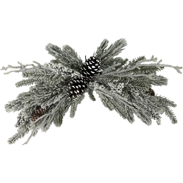 Frosted Snowberry SwagWhite and Green - Wilko - image 1