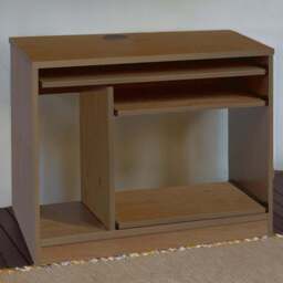 R White Cabinets Computer Desk Brown - Size: 72.8 x 85 x 54cm - Wilko - thumbnail 1