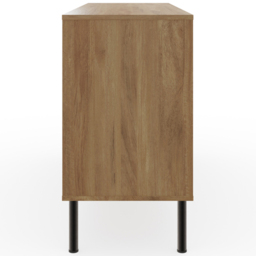 GFW Nervata 2 Door 3 Drawer Oak Sideboard - Brown - Wilko - thumbnail 6