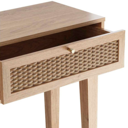 Bordeaux 2 Drawer Oak Dressing Table - Size: 32 x 110 x 85cm - Brown - LPD Home - Wilko - thumbnail 5