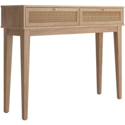 Bordeaux 2 Drawer Oak Dressing Table - Size: 32 x 110 x 85cm - Brown - LPD Home - Wilko - thumbnail 3