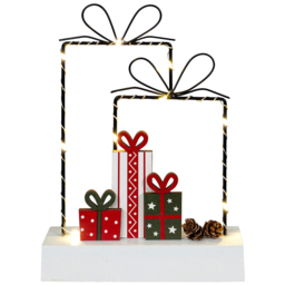 Xmas Haus Multicolour Wired LED Light Present Festive Display - Size: 5 x 16 x 24cm - Wilko - thumbnail 3