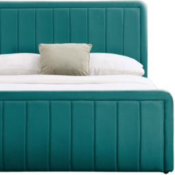 Comfy Living King Size Green Brushed Velvet Ottoman Bed Frame - Wilko - thumbnail 4