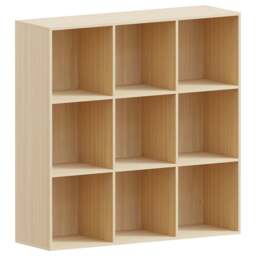Vida Designs Durham 3 x 3 Oak Cube Storage Unit - Size: H 96.5 x W 96.5 x D 29cm - Wilko - thumbnail 3