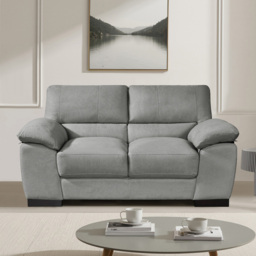 Artemis Home Mellette 2 Seater Grey Fabric Sofa - Wilko - thumbnail 4