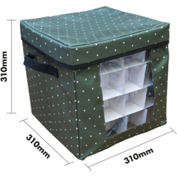 St Helens Green Christmas Baubles Storage Box - Size: 30.5 x 30.5 x 30.5cm - Wilko - thumbnail 5