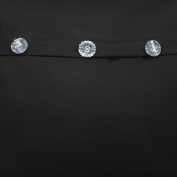 Velosso Mock Flap Diamante Black Filled Cushion 43 x 43cm - Wilko - thumbnail 3