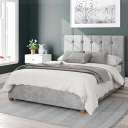 Aspire Hepburn Single Silver Kimiyo Linen Ottoman Bed - Aspire Beds - Wilko - thumbnail 1