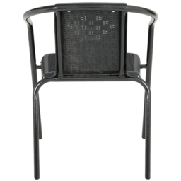 Living and Home Set of 2 Black PE Rattan Stacking Garden Chairs - Size: 2 Seater - Wilko - thumbnail 6