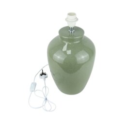 Vaughn Ceramic Table Lamp Green - Wilko - thumbnail 5