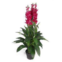 Leaf Artificial White Cymbidium Orchid Plant 100cm - Size: 100 x 40 x 40cm - Wilko - thumbnail 6