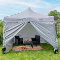 Jack Stonehouse 3 x 3m Light Grey Pop Up Gazebo - Wilko