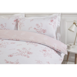 Rapport Home PH Sadie King Size Rose Pink Duvet Set - Wilko - thumbnail 4