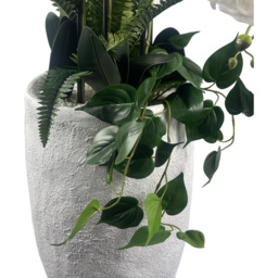 Leaf White Orchid Display Artificial Plant in Pot 5ft - Size: 150 x 80 x 80cm - Pink - Wilko - thumbnail 5