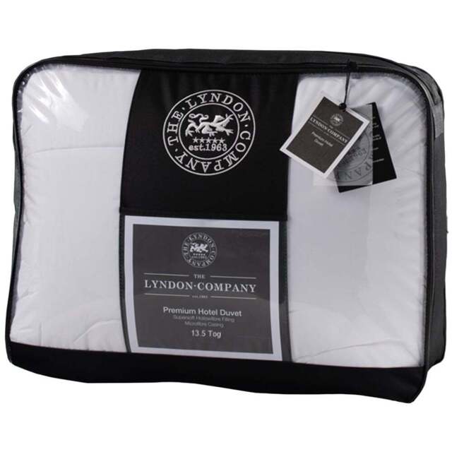 The Lyndon Company Single Hotel Premium Duvet 13.5Tog - White - Wilko - image 1