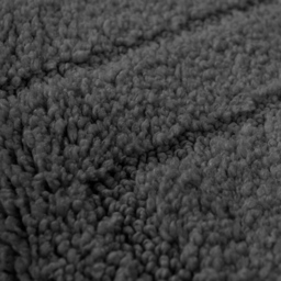 Allure Bath Fashions Lisa Dark Grey Non-Slip Bath Mat and Pedestal Mat Set 2 Piece - Size: 45 x 75cm - Wilko - thumbnail 3