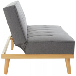 Interiors by Premier Stockholm 3 Seater Grey Linen Sofa Bed - Wilko - thumbnail 4