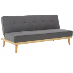 Interiors by Premier Stockholm 3 Seater Grey Linen Sofa Bed - Wilko - thumbnail 3