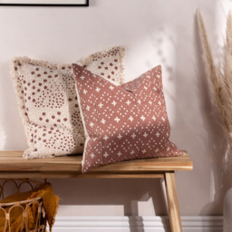 Yard Helm Pecan Organic Woven Cushion - Size: 50 x 50 cm - Multi - Yard Living - Wilko - thumbnail 7