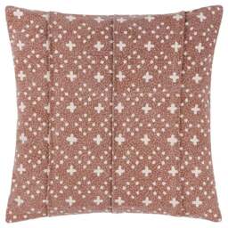 Yard Helm Pecan Organic Woven Cushion - Size: 50 x 50 cm - Multi - Yard Living - Wilko - thumbnail 1