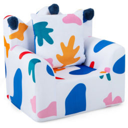 Costway White Kids Armchair with Pillow - Size: 59 x 59 x 46cm - Wilko - thumbnail 3
