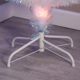 The Christmas Centre 44 Multicolour LED Iridescent White Fibre Optic Artificial Xmas Tree 5ft - Wilko - thumbnail 6