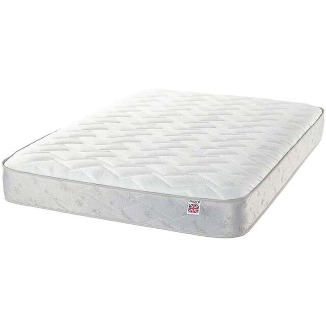 Aspire Small Single Cool Touch Diamond Memory Foam and Bonnell Spring Hybrid Mattress - White - Aspire Beds - Wilko - image 1