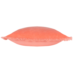 furn. Gracie Coral Velvet Fringed Cushion - Size: 45 x 45 cm - Multi - Wilko - thumbnail 5