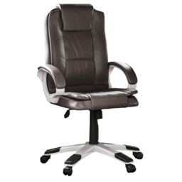 Vida Designs Charlton Brown Office Chair - Size: 126 x 66 x 72cm - Wilko - thumbnail 3
