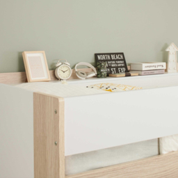 Flair Hampton Single White and Oak High Sleeper Frame - Brown - Wilko - thumbnail 5