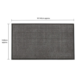 JVL Commodore Doormat 80 x 140cm - Grey - JVL Homewares - Wilko - thumbnail 5