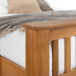 Julian Bowen Amsterdam King Size Oak High Foot End Bed Frame - Wood - Wilko - thumbnail 7