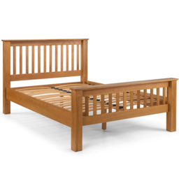 Julian Bowen Amsterdam King Size Oak High Foot End Bed Frame - Wood - Wilko - thumbnail 3