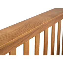 Julian Bowen Amsterdam King Size Oak High Foot End Bed Frame - Wood - Wilko - thumbnail 6