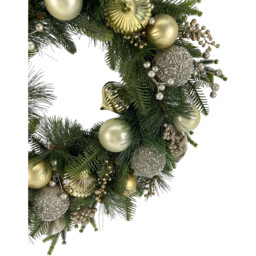 Gold Bauble Wreath - Wilko - thumbnail 3