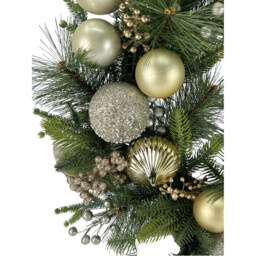 Gold Bauble Wreath - Wilko - thumbnail 4