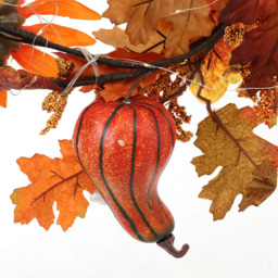 Living and Home LED Garland with Sunflower and Pumpkins 180cm - Size: 10 x 180 x 10cm - Orange - Wilko - thumbnail 6