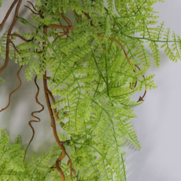 Leaf Artificial Hanging Maidenhair Fern Plant 100cm - Size: 100 x 30 x 2cm - Green - Wilko - thumbnail 3