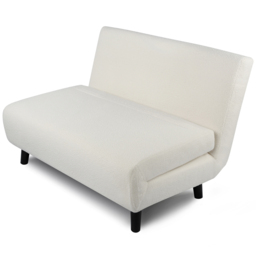 Aurora 2 Seater Boucle Sofa Bed - Cream - Home Garden Direct - Wilko - thumbnail 5
