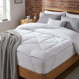 Divante Deep Fill Mattress Topper - White/King - Wilko - thumbnail 4