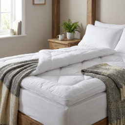 Divante Deep Fill Mattress Topper - White/King - Wilko - thumbnail 3