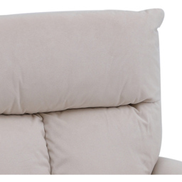Living and Home Beige Upholstered Swivel Armchair - Size: Single - Cream - Wilko - thumbnail 7