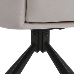 Living and Home Beige Upholstered Swivel Armchair - Size: Single - Cream - Wilko - thumbnail 5