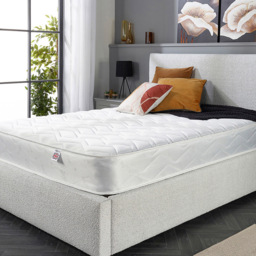 Aspire Double Comfort Small Single Bonnell Spring Memory Rolled Mattress - White - Aspire Beds - Wilko - thumbnail 7