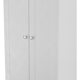 Crowndale Sussex 2 Door Grey Ash and Bardolino Oak Tall Wardrobe Ready Assembled - Grey Ash & Bardolino Oak - Wilko - thumbnail 7
