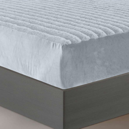 Velosso Double Silver Jumbo Cord Fitted Bed Sheet - Wilko - thumbnail 4