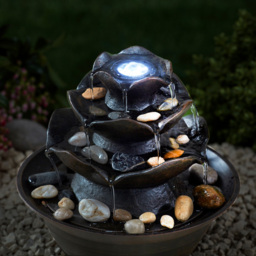 Garden Gear Oriental Table Top Water Feature - Size: 22 x 23 x 23cm - Brown - Wilko - thumbnail 5