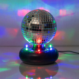 Global Gizmos Rotating Disco Mirror Ball 5 inch - Size: 17.2 x 13 x 14.5cm - Multi - Wilko - thumbnail 3