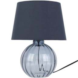 Aven Glass Table Lamp Blue - Wilko