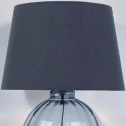 Aven Glass Table Lamp Blue - Wilko - thumbnail 6